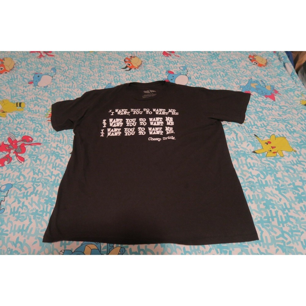 2017 Cheap Trick Tour T-Shirt I Want you to want Me Black Men’s Size XL Rare